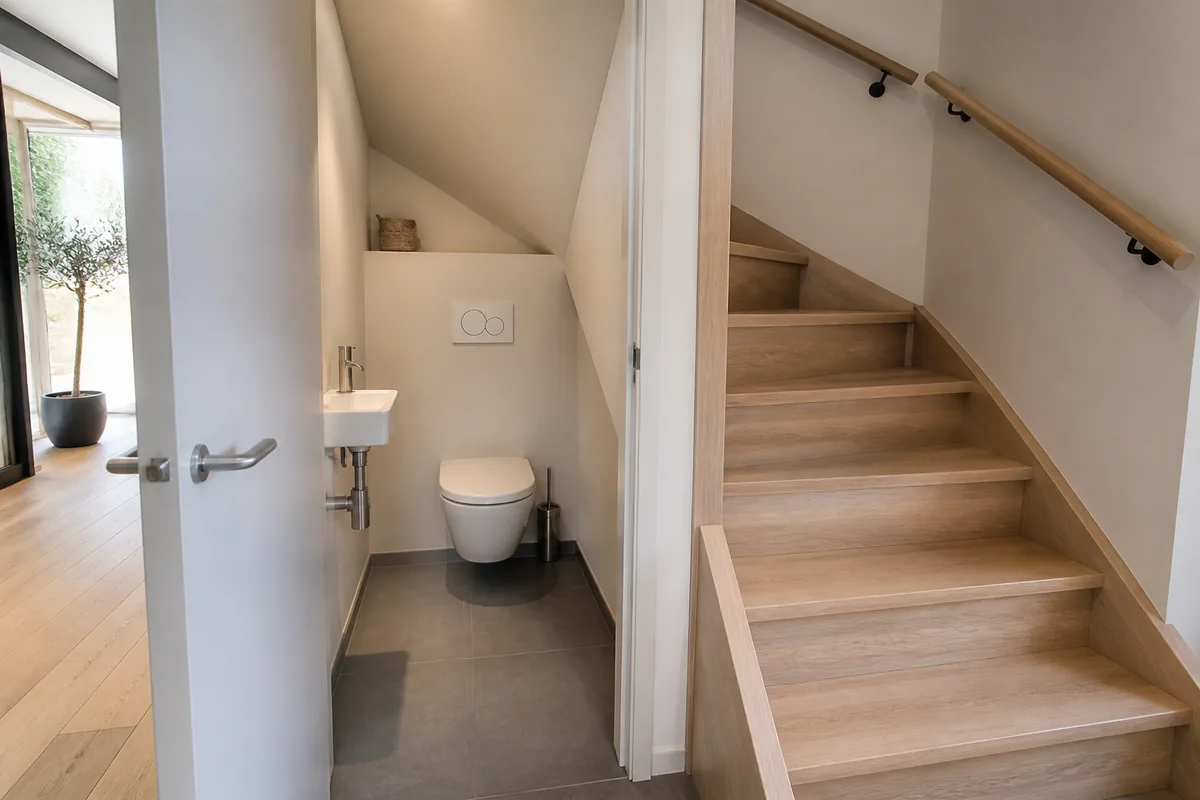 WC sous escalier : aménager des toilettes sous les marches